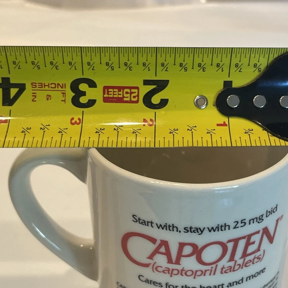 Capoten‎ Pharma Drug Rep Advertising  Ceramic Coffee Mug Cup pharmaceutical Heat